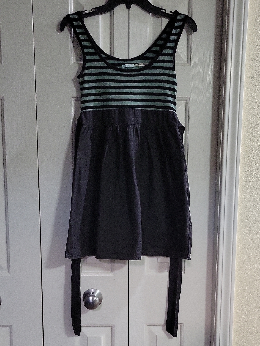 Kimchi Blue green & black striped tank dress - Picture 2 of 7